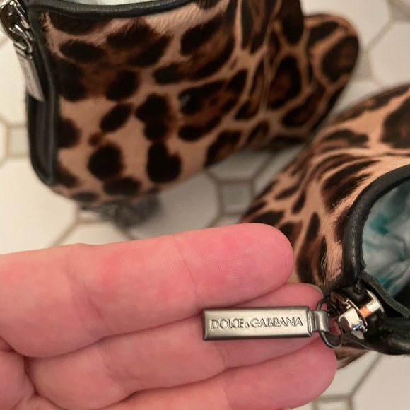 100% AUTHENTIC DOLCE & GABBANA Calf Hair Leopard Print High Heel Ankle Boots - Picture 3 of 6